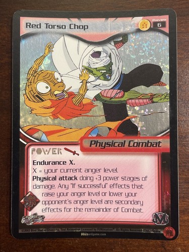 Dbz ccg red torso chop - dbz, holo